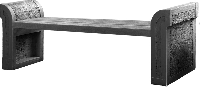 Скамейка СК-02 L-1800 мм (комплект, сиденье - ДПК, L-1500 мм)
