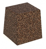 Столбик парковочный СП-1-МБ (мытый бетон), 330*290*h350 мм, 80 кг